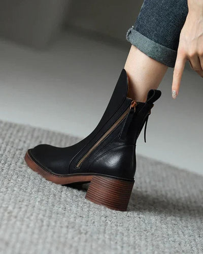 Annabelle | Bottines à talon bloc épais