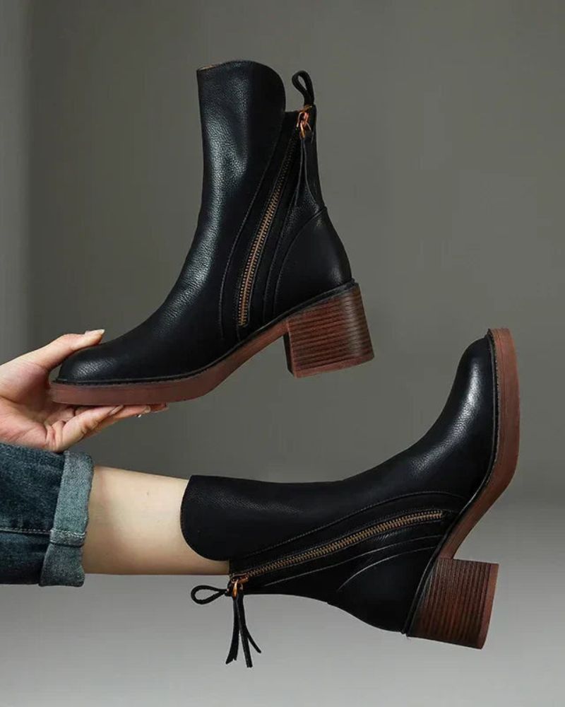 Annabelle | Bottines à talon bloc épais