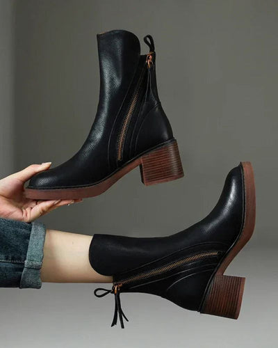Annabelle | Bottines à talon bloc épais