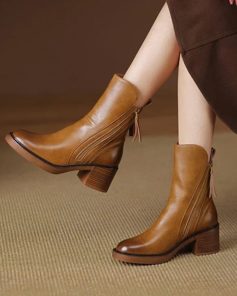 Annabelle | Bottines à talon bloc épais
