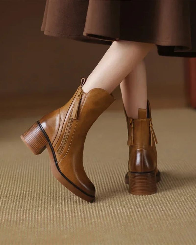 Annabelle | Bottines à talon bloc épais