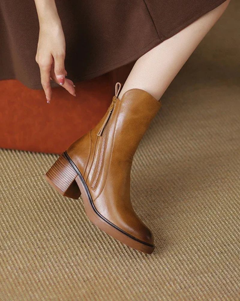 Annabelle | Bottines à talon bloc épais