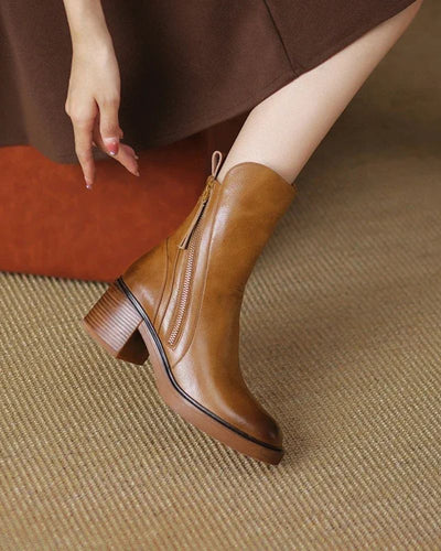 Annabelle | Bottines à talon bloc épais
