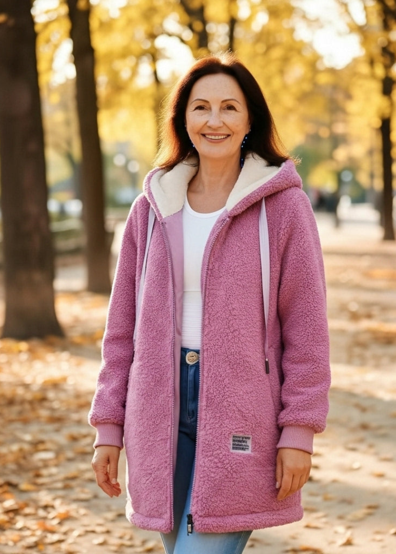Denise ~ cardigan en peluche