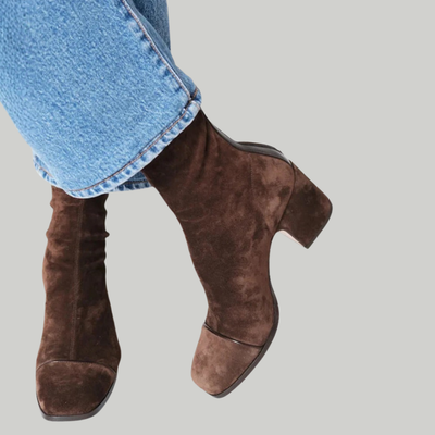 Isaline | Bottines Élégantes à Talons Carrés