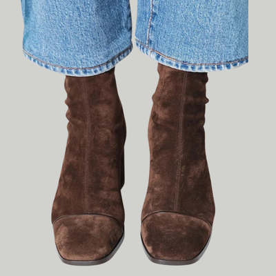 Isaline | Bottines Élégantes à Talons Carrés