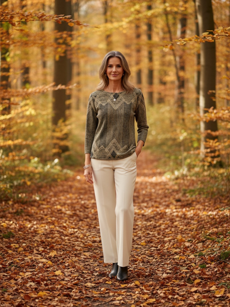 Sofia™ – Pull Vintage à Motifs Géométriques