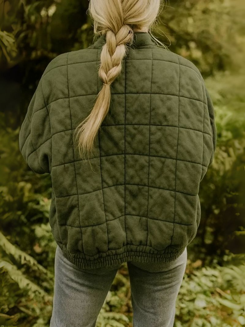 Éléonore | Veste Bomber Matelassée à Col Montant