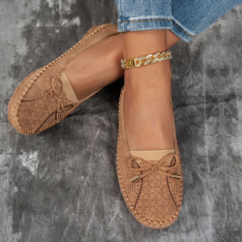 Emeline | Mocassins souples avec nœud noué