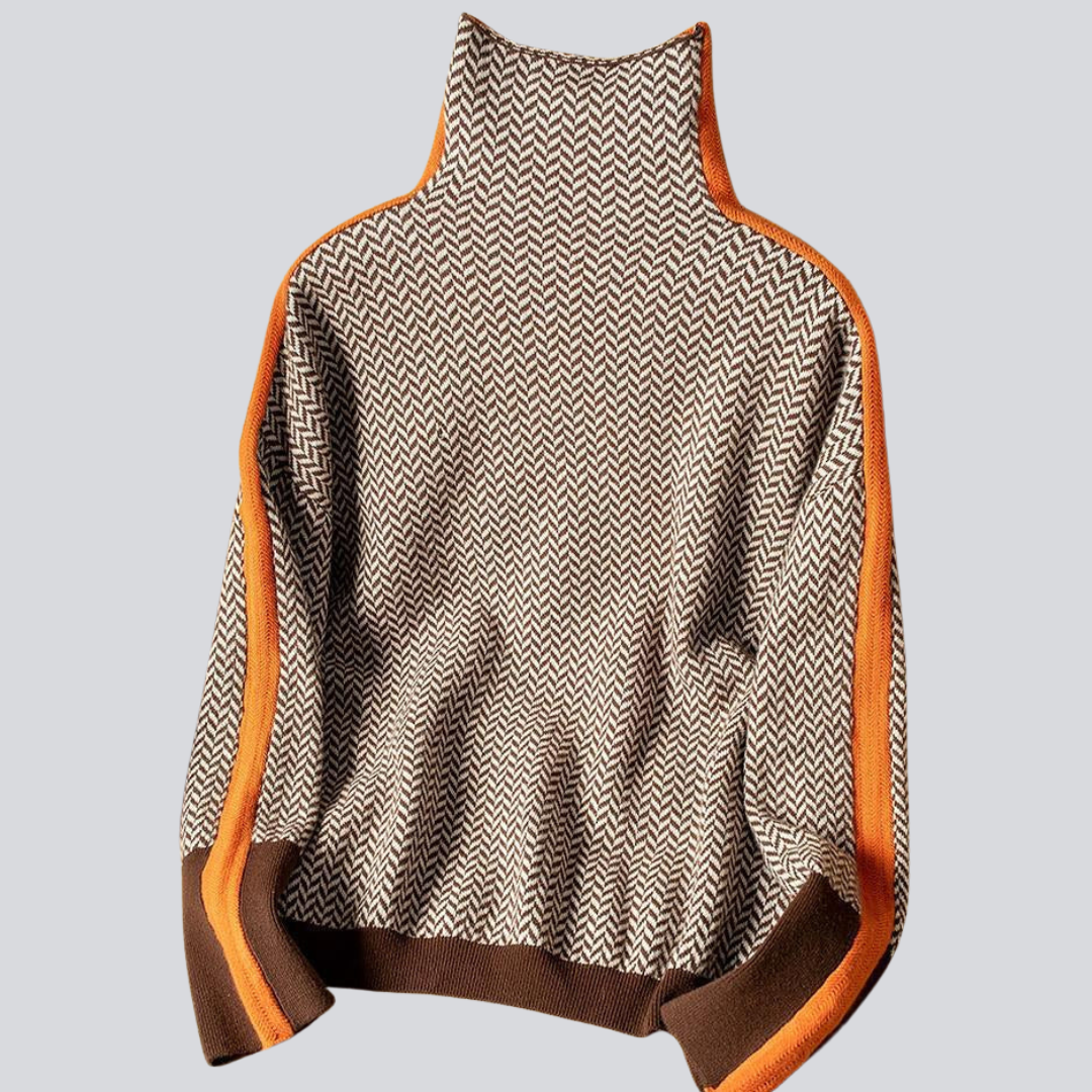 AMAYA | Pull à col montant design