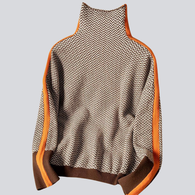 AMAYA | Pull à col montant design