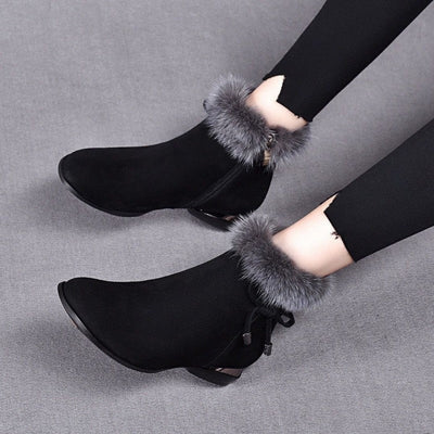 Énora | Bottines en suède avec doublure douce