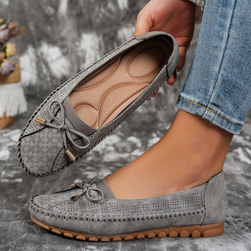 Emeline | Mocassins souples avec nœud noué