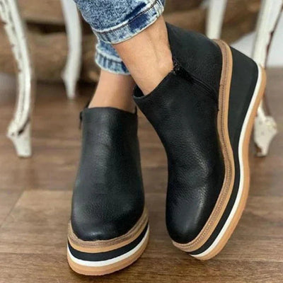 Josiane | Bottines imperméables à semelles compensées