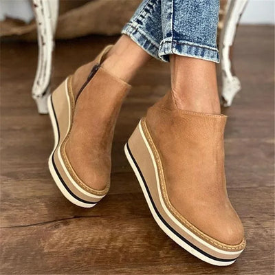 Josiane | Bottines imperméables à semelles compensées