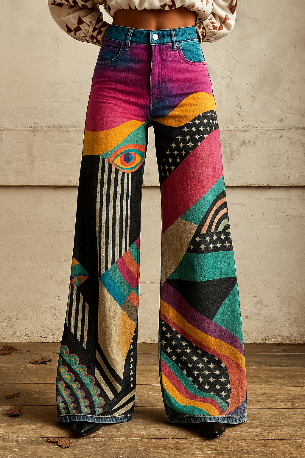 Alizée | Pantalon taille haute au style vintage