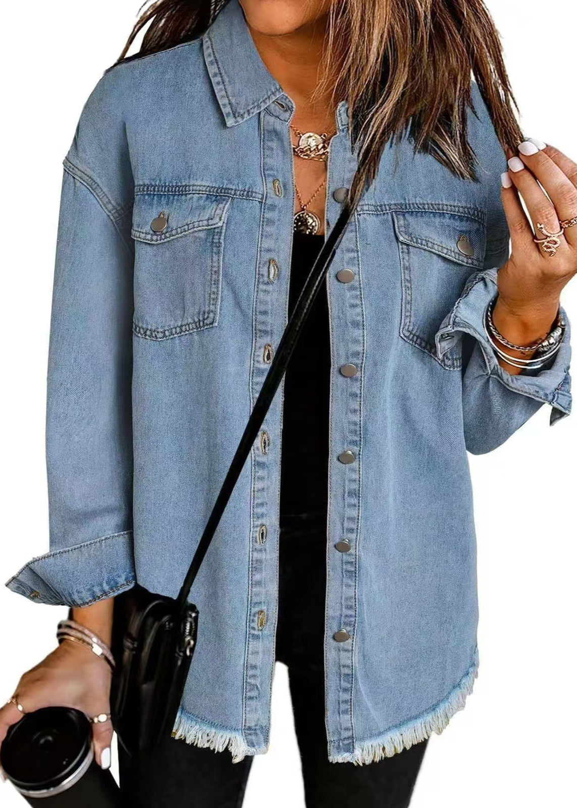 Jade ~ Veste en jean intemporelle et décontractée