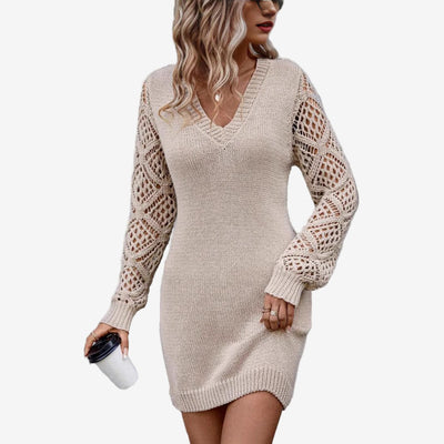 Silvy™ Robe à Manches En Dentelle