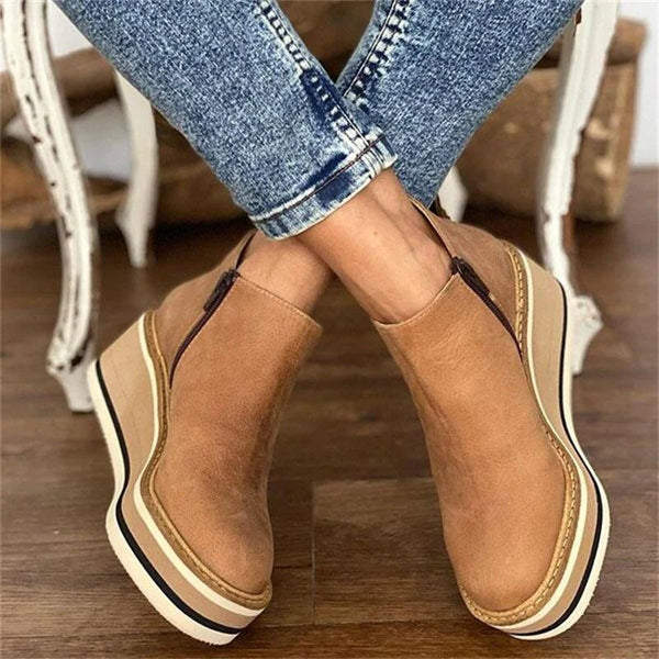 Josiane | Bottines imperméables à semelles compensées