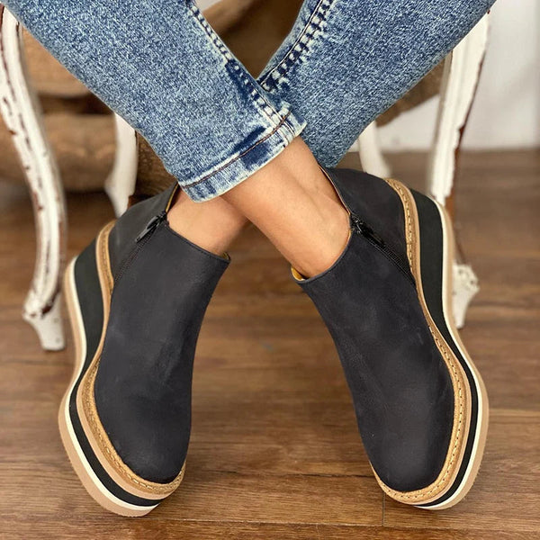 Josiane | Bottines imperméables à semelles compensées