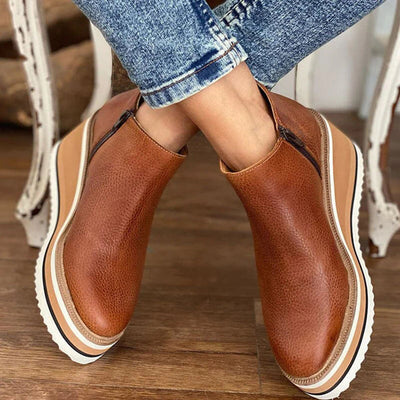 Josiane | Bottines imperméables à semelles compensées