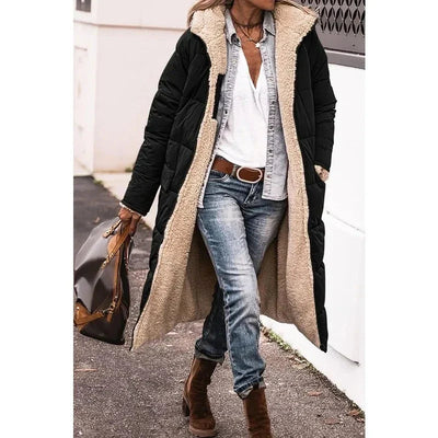 Quitterie | Manteau matelassé réversible à capuche
