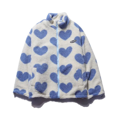 Katharina ~  Veste réversible à motifs cœur