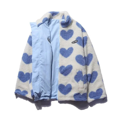 Katharina ~  Veste réversible à motifs cœur