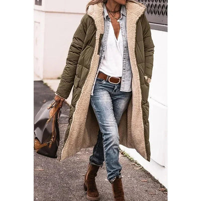 Quitterie | Manteau matelassé réversible à capuche