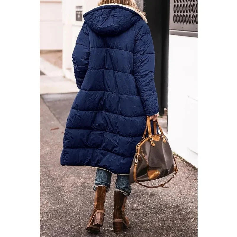 Quitterie | Manteau matelassé réversible à capuche