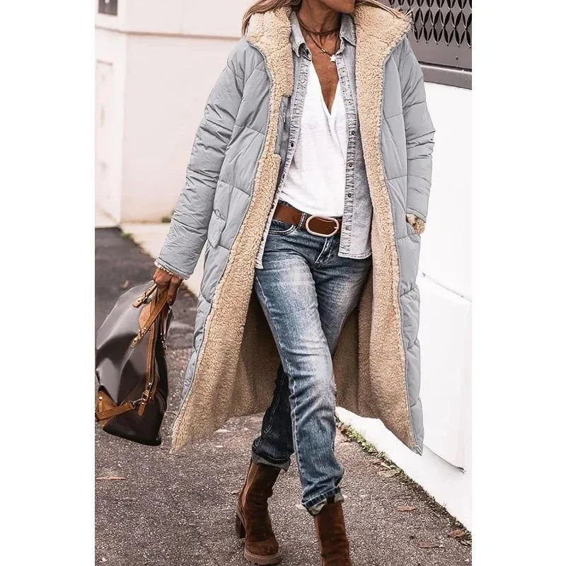 Quitterie | Manteau matelassé réversible à capuche