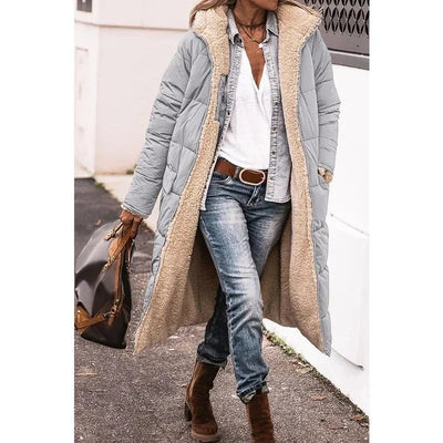 Quitterie | Manteau matelassé réversible à capuche