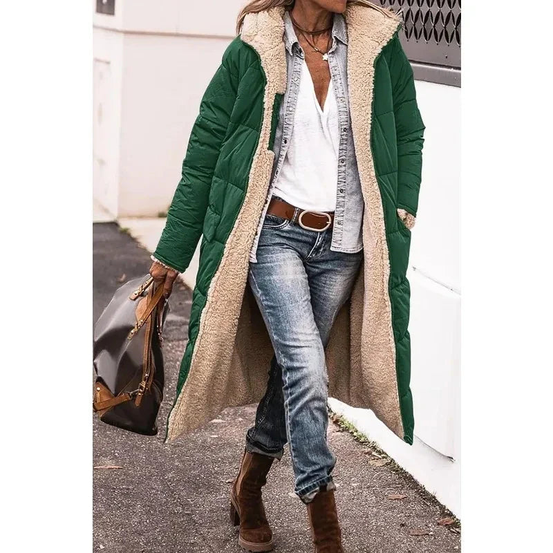 Quitterie | Manteau matelassé réversible à capuche