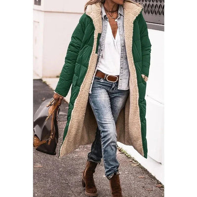 Quitterie | Manteau matelassé réversible à capuche