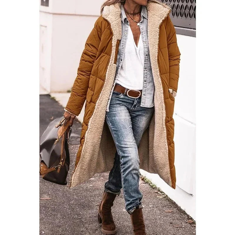 Quitterie | Manteau matelassé réversible à capuche