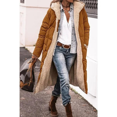 Quitterie | Manteau matelassé réversible à capuche