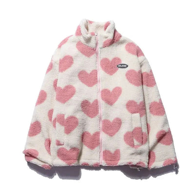 Katharina ~  Veste réversible à motifs cœur