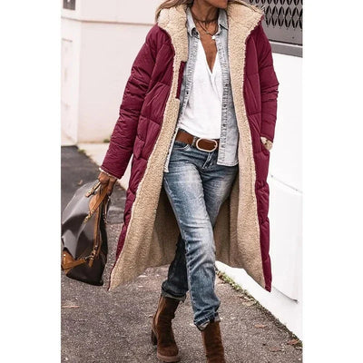 Quitterie | Manteau matelassé réversible à capuche