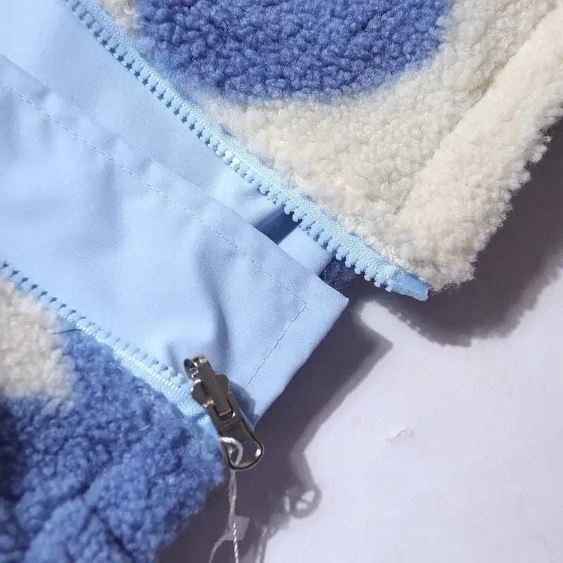 Katharina ~  Veste réversible à motifs cœur
