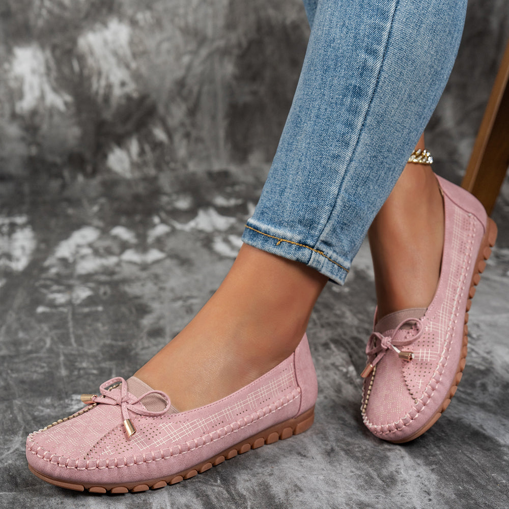 Emeline | Mocassins souples avec nœud noué