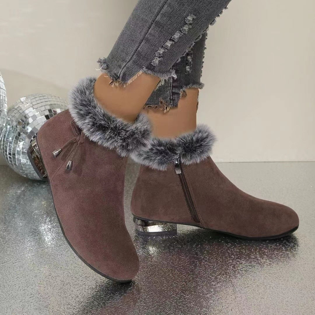 Énora | Bottines en suède avec doublure douce