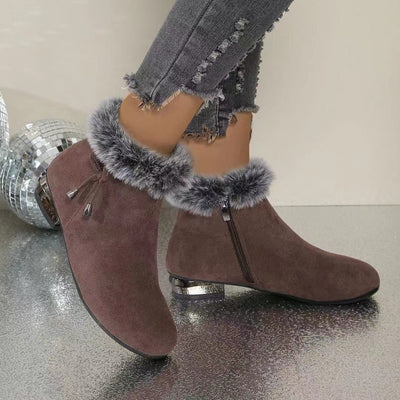 Énora | Bottines en suède avec doublure douce
