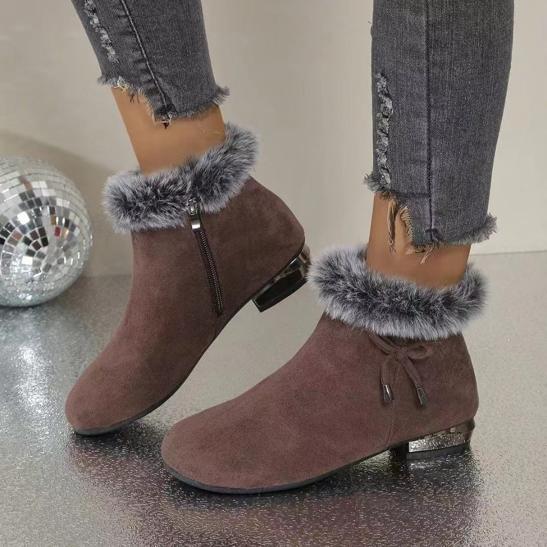 Énora | Bottines en suède avec doublure douce