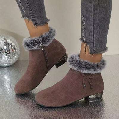 Énora | Bottines en suède avec doublure douce