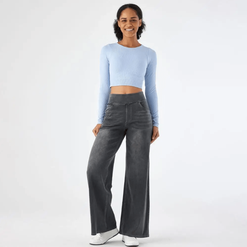 Élise | Pantalon taille haute extensible