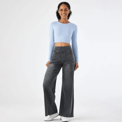 Élise | Pantalon taille haute extensible
