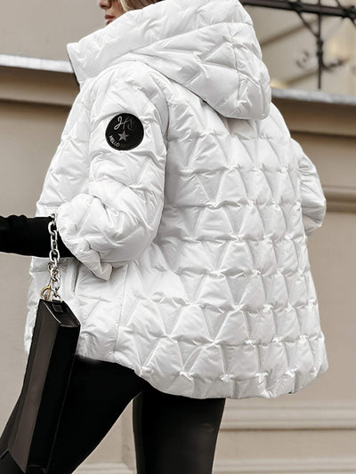 Éliana | Veste matelassée à motif losanges avec capuche