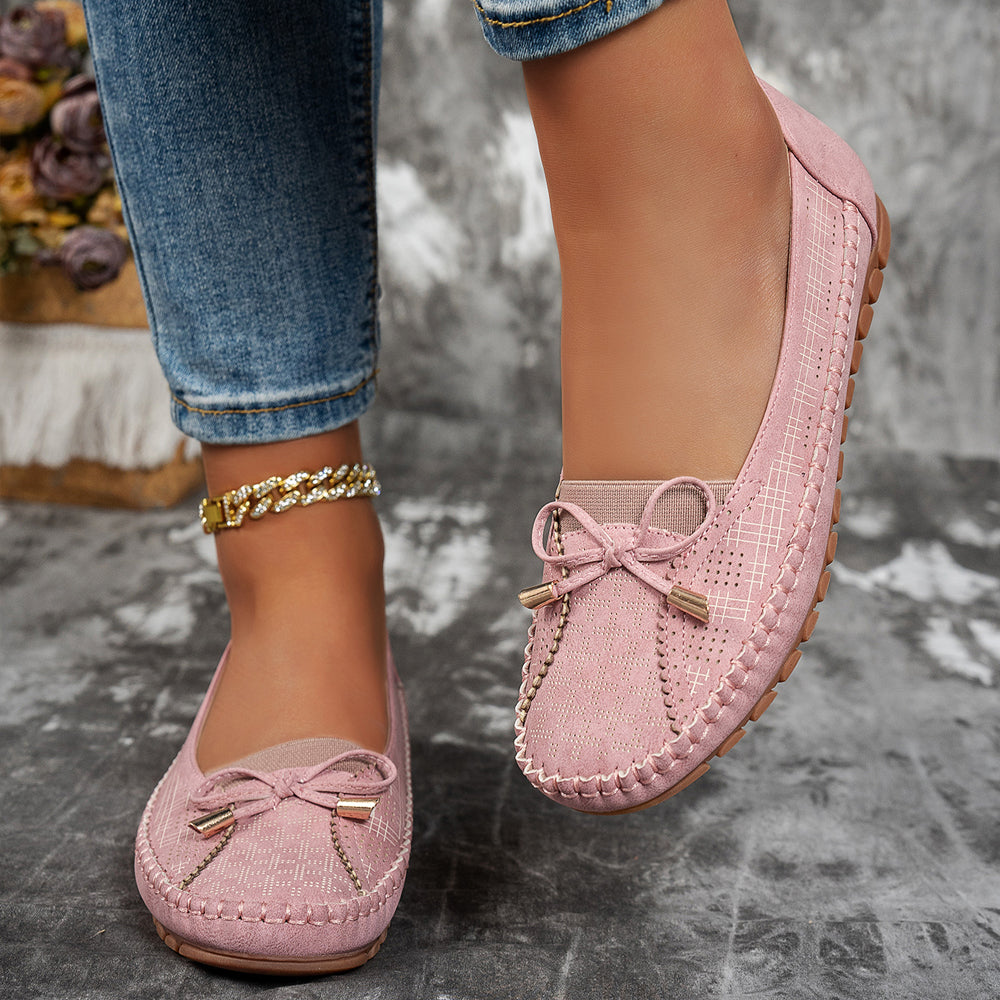 Emeline | Mocassins souples avec nœud noué