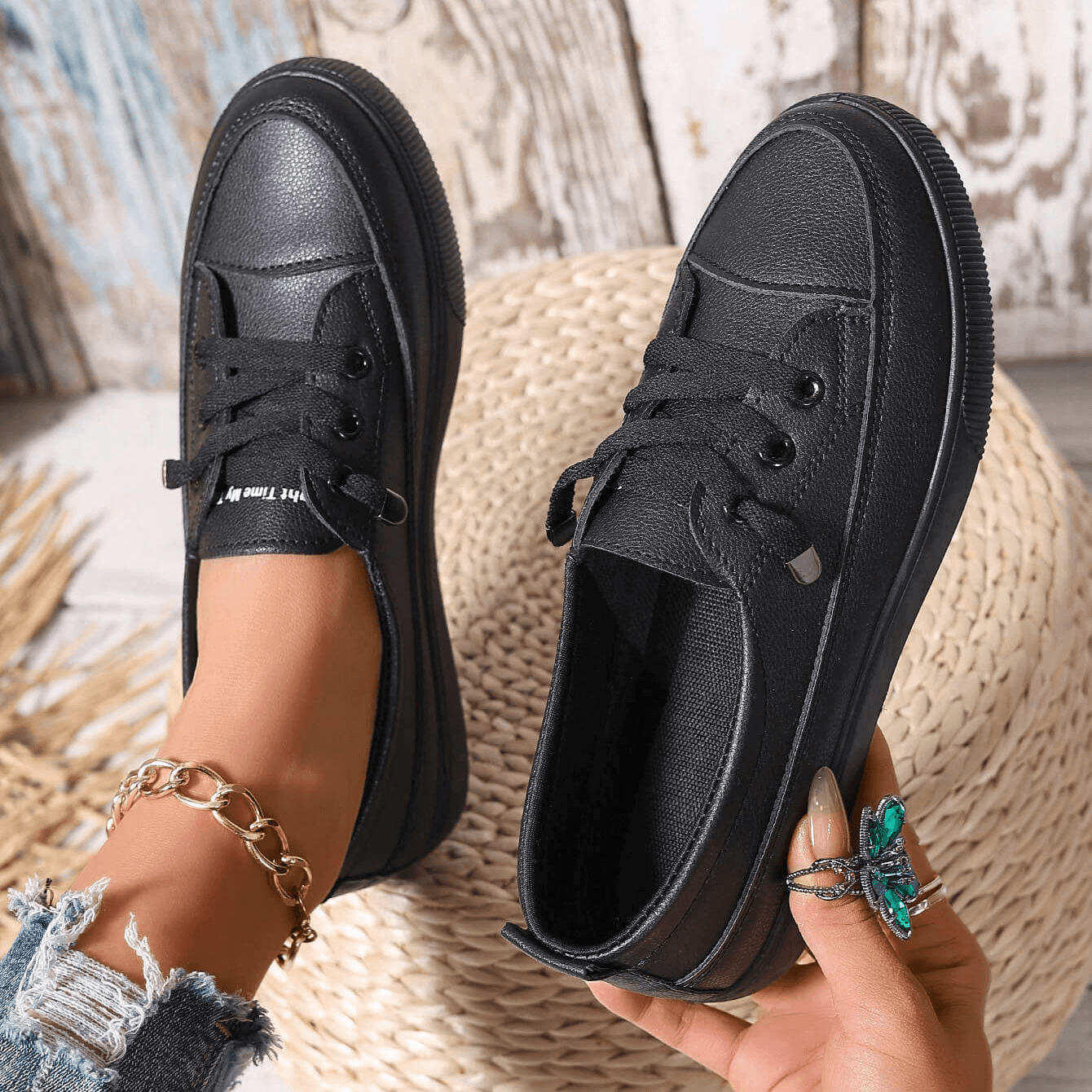 Céline | Baskets à lacets faciles à enfiler