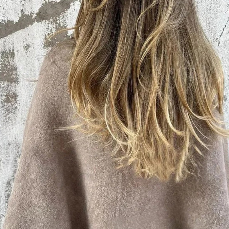 Hélène | Veste Courte Sans Col avec Fermeture Minimaliste